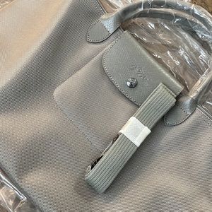 Grey original long champ shoulder bag